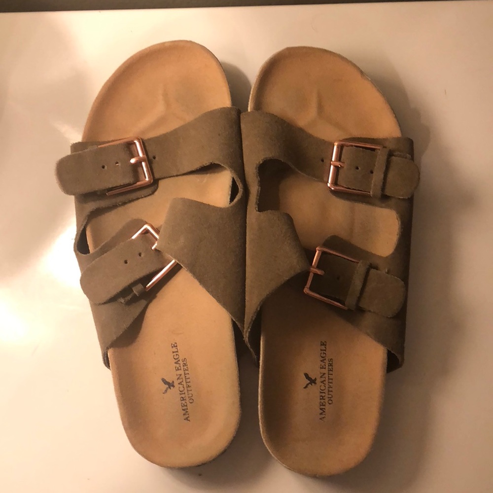 American Eagle brand slip on sandals